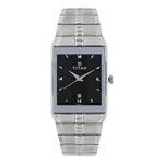 Titan Quartz Analog with Date Black Dial Stainless Steel Strap Watch for Men-NS9151SM02
