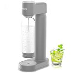 PHILIPS Sparkling Water Maker Soda Maker Soda Streaming Machine Quick Twist with 1L Carbonating Bottle, Seltzer Fizzy Water Maker, Compatible with Any Screw-in 60L CO2 Carbonator(NOT Included)