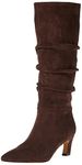 The Drop Women's Gertie Suede Slouchy Boot, Coffee Bean, 5