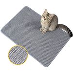 Conlun Cat Scratcher Pad,Natural Sisal Cat Scratching Mat,Horizontal Floor Cat Scratch Mats for Indoor Cats Grinding Claws Nails,Cat Furniture Protector for Couch & Carpets & Sofas&Rug(M,60x40 cm)