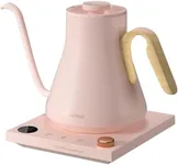 Electric Kettles, INTASTING Gooseneck Electric Kettle, ±1℉ Temperature Control, Stainless Steel Inner, Quick Heating, for Pour Over Coffee, Brew Tea, Boil Hot Water, 0.9L (Blush Pink)