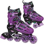 Roller Derby Falcon 2-in-1 Combo Quad and Inline Skates for Kids, Adjustable Sizing