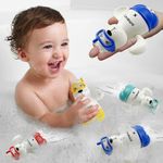 Dmeixs Bath Toys for Toddlers, 4 Pack Floating Wind Up Bath Toys, Baby Bathtub Shower Beach Swimming Pool Games Water Play Toys Infant Todders Kids Boys Girls（Polar Bear）