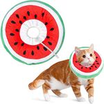 KIKNIN Cat Cone Collar Soft, Adjustable Cat Recovery Collar, Protective Collar for Cat After Surgery, Comfortable Lightweight Elizabethan Collar for Cat Kitten， Prevent from Licking Wounds