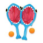 Melissa & Doug Sunny Patch Spark Shark Toss and Catch Net Pool Game with 2 Balls