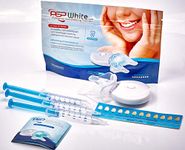 PepWhite Ultra - Super Strong Teeth Whitening Kit with LED Light (Full LED Kit + Mouth Guard + 3 x Pep White Ultra Whitening Gel