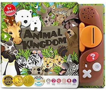 BEST LEARNING Book Reader Animal Kingdom - Educational Animal Book for Kids,Sound Learning Book for Toddlers - Birthday Gift Present for Girls Boys Animal Lovers