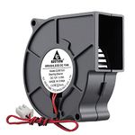 GDSTIME 3in Sirocco Blower Fan 7530 75mm x 30mm 12V DC Brushless Small Mini Blower Cooling Fan for Projector Home Theater Sleeve Bearing 2PIN