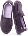 RockDove Women's Two-Tone Hoodback Slipper with Removable Insole, Size 8 US Women, Eggplant