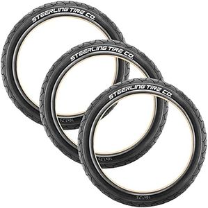 Three 16-Inch Tire Replacements for Jogging Strollers Like BOB Ironman & Bike Trailers Including Allen Sport, Burley and Instep (3-Pack) by Steerling Tire Co.