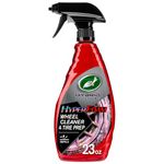 Turtle Wax 53741 Hybrid Solutions Hyper Foam Wheel & Tire Cleaner, Spray on Heavy Duty Formula for Both Wheels and Tires, Brake Dust Remover, Clean and Prep for Tire Shine, 23 oz