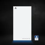 Seagate Game Drive for PS5 External SSD 2TB Solid State Drive - USB 3.2 Officially Licensed White with Blue LED Lighting (STMH2000100)