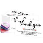 Thank You for Supporting My Business Cards,Customer Appreciated Cards,Package Insert for Online or Retail Stores