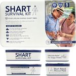 Shart Survival Kit | Funny White Elephant Gag Gift | Hilarious Over The Hill & Retirement Prank Box with Wet Wipes, Disposable Underwear, Tissues & Sharting Survival Badge | Novelty Joke Set for Men