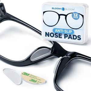 Eyeglass Nose Pads 6 Pairs – Clear Silicone Anti-Slip Stick-On Pads for Glasses, Sunglasses – Adhesive – BLOOM & BLOOM
