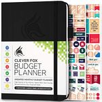 Clever Fox Budget Planner - Expense Tracker Notebook. Monthly Budgeting Journal, Finance Planner & Accounts Book to Take Control of Your Money. Undated - Start Anytime. A5 Size Black Hardcover