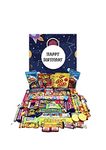 Happy Birthday Spaceship & Rockets Sweets Pick N Mix The Ultimate Retro Sweet Selection 70s 80s Box Sweet Hamper - Present gift for Birthday