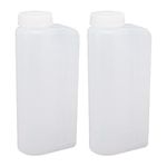 TOPINCN 2PCS 600ML 2 Stroke Oil Petrol Fuel Mix Bottle Professional Oil Mixing Bottle Container for Chainsaw Ironing Machine