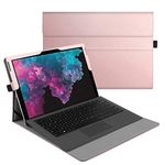 Fintie Case Compatible with Microsoft Surface Pro 7 Plus / Pro7 / Pro 6 / Pro 5 / Pro 4 / Pro 3 - Multiple Angle Viewing Portfolio Business Cover, Compatible with Type Cover Keyboard, Rose Gold