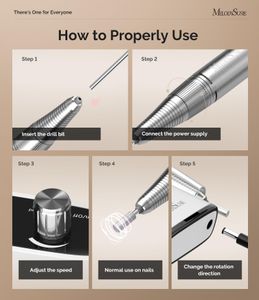Melodysusie Scamander Nail Drill – 30,000 RPM Electric Manicure Tool