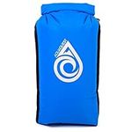 AQUAQUEST Sea View Waterproof Dry Bag - Large Clear 30L Rolltop Drybag - for Travel, Outdoors & Water Sports - Blue