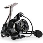 KastKing Megatron Spinning Reel, Great Saltwater Spinning Fishing Reel, Rigid Aluminum Frame 7+1 Double-Shielded Stainless-Steel BB, Over 30 lbs. Carbon Drag, CNC Aluminum Spool & Handle