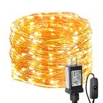 LE Fairy Lights Plug in, 20M 66ft Waterproof String Lights Indoor, Copper Wire, 200 LEDs, 3000K Warm White LED String Lights for Bedroom Decoration, Patio, Wedding, Party, Christmas