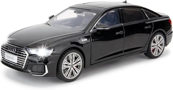 Minniq STORE Audi A8 1:24 Model Toy Car with Box, Zinc Alloy Pull Back Toy car with Sound and Light for Kids Boy Girl Gift [Colors as Per Stock]