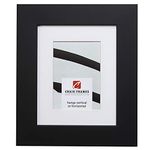 Craig Frames 74273 11 x 17 Inch Satin Black Picture Frame Matted to Display an 8 x 12 Inch Photo