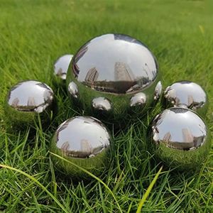 Stainless Steel Garden Ball Mirror Polished Hollow Ball Assorted Silver Pond Balls - Reflective Gazing Ball for Home Garden Mini Pond Decorations 50/100 mm