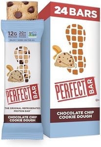 Perfect Bar, Chocolate Chip Cookie Dough Protein Bar, Gluten Free, Soy Free, Non GMO, No Sugar Alcohols, 2.2 Ounce Bar, 24 Count