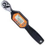 Beslands 3/8 inch Digital Torque Wrench, (1.8 to 60 Nm) (18.35-611.82 kgf.cm) Accurate of Clockwise ±2% / Counterclockwise ± 2.5% LED and Buzzer Calibrated (3/8-Inch Drive)