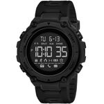 Harbor Polyurethane Men's Digital Sports Watch 50M Waterproof Green Led Military Multifunction Watch S Relaxed Fit Topwatch Countdown Auto Date Alarm (Black)