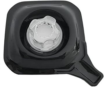 CRANDDI Replacement Lid with Filler Cap for Blender K90 and K95, Surrounded with Rubber Gasket, Plastic Lid and center cap, Black, L6"xW6"xH2"