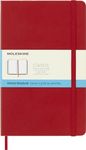 Moleskine Classic Notebook, Hard Cover, Large (5" x 8.25") Dotted, Scarlet Red, 240 Pages