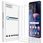 (3 Pack) Orzero Tempered Glass Screen Protector Compatible for Motorola Moto Edge 2022 6.6 inches (Not for Moto Edge 2021), High Definition 2.5D Arc Edges 9H Anti-Scratch Bubble-Free (Lifetime Replacement)