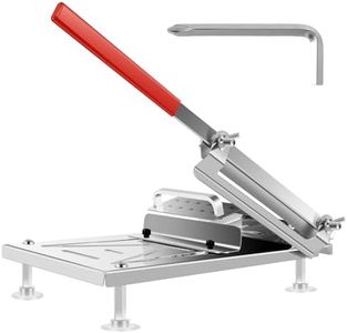 Manual Frozen Meat Slicer, Stainless Steel Meat Cutter Adjustable Slicing Thickness Manual Meat Slicer Efficient Food Slicer Easy to Use Meat Cleavers Practical Vegetable Meat Slicer for Home Kitchen