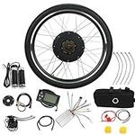 NAIMP 26" 48V 1000W Electronic Bike Conversion Kit, Rear Wheel Electric Bike Motor Conversion Kit, with LCD Display, 5 Mode PAS E-bike Cycling Hub, 5-level Smart Pedal Assistance, Widened Tires