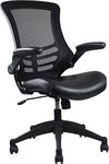 Techni Mobili Stylish Mid-Back Mesh Office Chair With Adjustable Arms. Color: Black