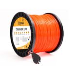 Cluparis 3-Pound Heavy Duty Round Trimmer Line .105-inch-by-679-ft Commercial String Trimmer Line in Spool, 0.105" Nylon Weed Eater String with Bonus Line Cutter（Organge）