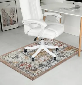 RccugmatS Chair Mat for Hardwood & Tile Floor, 47" x 52" Heavy Duty Office Chair Mat Floor pad for Rolling Chairs, Anti Slip, Non-Curve, Floor Protector for Home Office, Pink