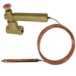 SPARES2GO Furnace Boiler Remote Fuel Stop Fire Valve (3 Metres, 90°C)