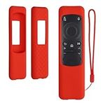 kwmobile Case Compatible with Samsung BN59-01432A / BN59-01432J / TM2360e Case - Soft Silicone Cover for Remote Control - Red