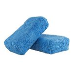 Chemical Guys MIC_292_02 Premium Grade Microfiber Applicator, Blue (Pack of 2)