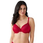 Wacoal Women's Plus Size Back Appeal Full Coverage T-Shirt Bra, Barbados Cherry, 40DD