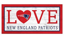 NFL New England Patriots Unisex New England Patriots Love sign, Team Color, 6 x 12