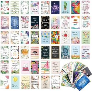 72Pcs Motivational Encouragement Quote Cards Inspirational Cards Positive Kindness Cards Small Mini Encouragement Cards for Women Students Girls Teens-8.3X5.3cm