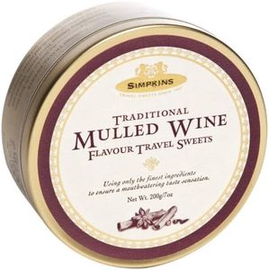 Simpkins Mulled Wine flavor Fruit Drops Tin