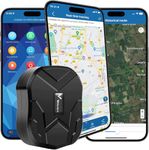 Winnes GPS Tracker Car Tracker No Monthly Fee Battery Long Life 10000mAh 4G Version Unlimited Range Real-time Tracking Vehicle Tracker Device Lifetime Free APP Car Security Alarms