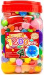 Iooleem Multi-Color Pom Poms, 1200p